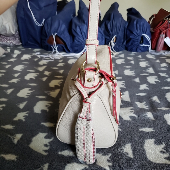 Dooney Portofino Mini Satchel in Pearl - Picture 4 of 6